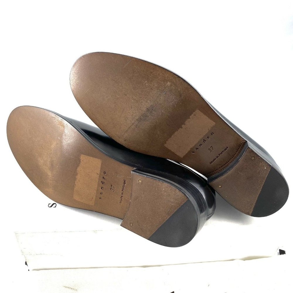 Sandro Paris Women’s Danae Leather Oxfords $475 - Picture 6 of 7
